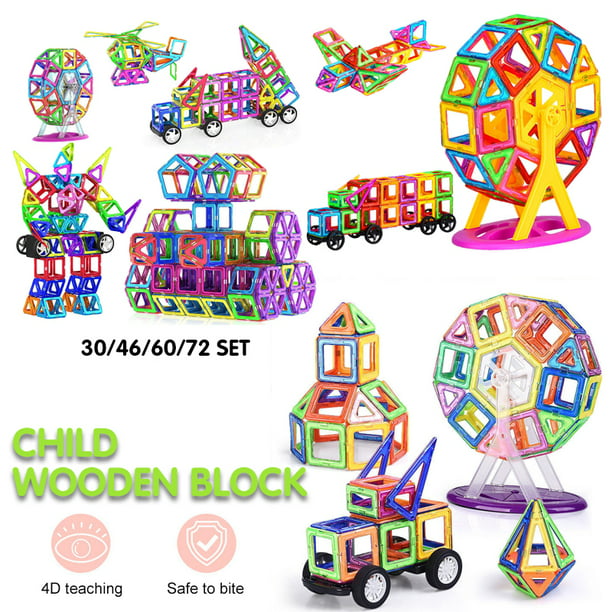 Details about   Magnetic Building Blocks 30PCS for Kids Babies and Toddlers Small STEM Education